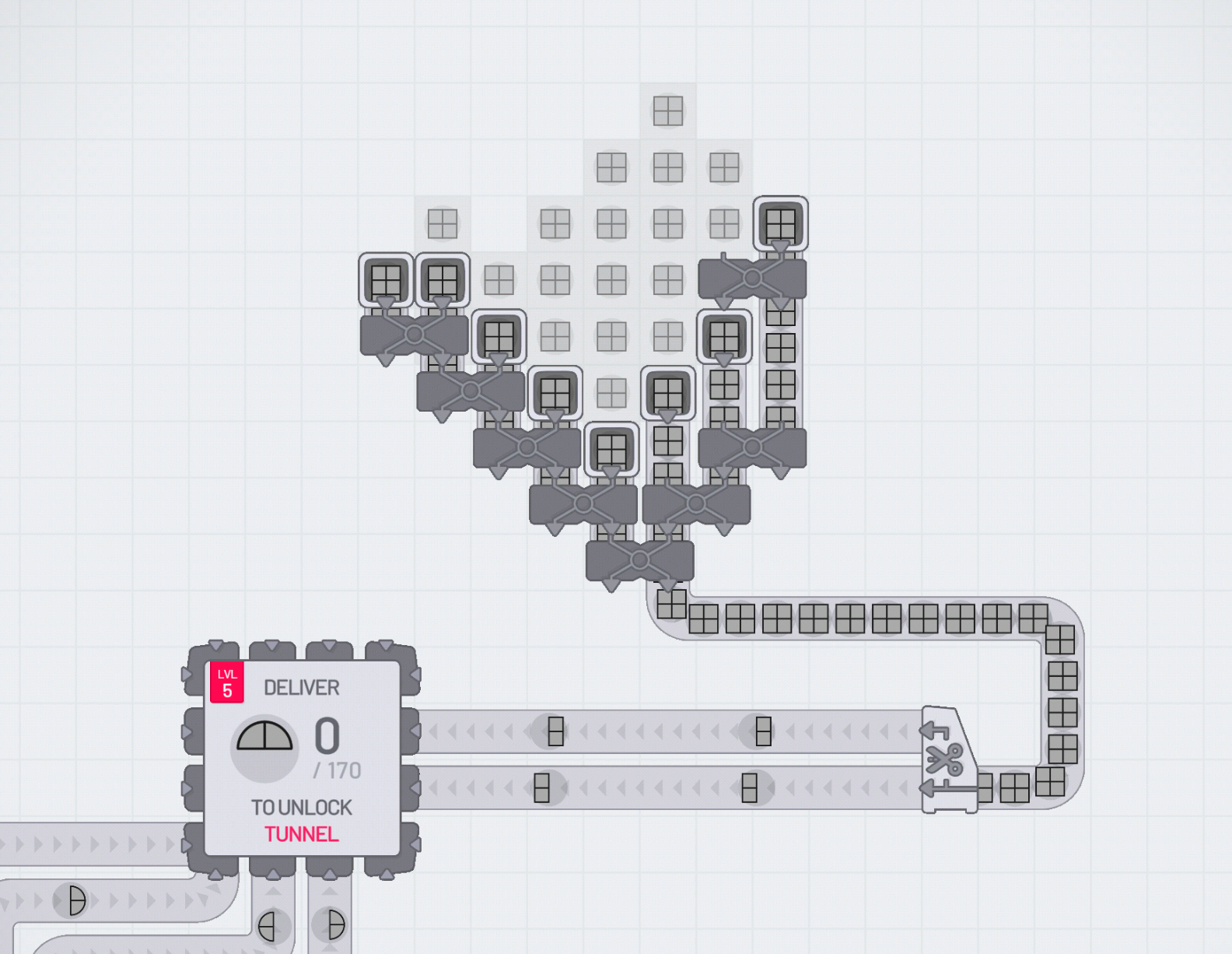 Bottleneck in Shapez.io